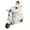 Funda cortavientos eléctrica de invierno para patinete, calentador de cuello tipo capa resistente al frío, funda cortavientos engrosada, impermeable, para motocicletas eléctricas, proporcionando calor