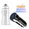 Cargador de Coche Adecuado para iPhone 13 Pd20W Carga Rápida Puerto Único Tipo-C Cargador de Coche de Carga Rápida