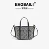 Presbicia Lujo Accesible Bolso de Mano Estampado Tb Bolsa Cesta de Verduras para Mujer 2025 Nuevo Invierno Bolso de Hombro Cruzado de Gama Alta