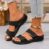 Zapatos de mujer en stock en Amazon 2025 nuevo estilo romano sandalias tejidas para mujer para comercio exterior y uso en exteriores