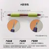 Pincel de arte cerámico Xiaoweiwei con mango de madera y textura de acero inoxidable, herramienta para modelado de arcilla para adherir pelo de animal