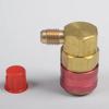 Adaptador de aire acondicionado de conexión rápida de cobre R134A, tipo nieve, conector rápido de fluoración para coche, herramienta para aire acondicionado de coche