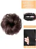 Postizo de moño para mujer, Fabricante realista de moños para el cabello, Moño bajo para novias, Postizo esponjoso de estilo tradicional