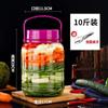 Botella de Vidrio para Elaboración de Vino Tarro Sellado Botella Casera para Elaboración de Vino Tarro de Enzimas para Fermentación de Vino Pepinillos Kimchi Vela Excelente