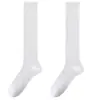 Calcetines de pantorrilla estilo ballet para mujer, finos de verano, color liso, absorbentes de sudor, transpirables, de malla, holgados, calcetines largos blancos estilo JK japonés