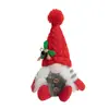 Adornos navideños transfronterizos, postura nórdica sentada, adornos de Papá Noel estilo country americano, muñeco de punto