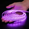 Tira de luz LED de bajo voltaje de color 24V luz lineal ambiental azul hielo naranja amarillo rosa verde luz dorada tira de luz lineal autoadhesiva