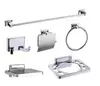 Juego de Colgantes para Baño de Aleación de Zinc Transfronterizo Juego de Toallero Juego de Colgantes para Baño Juego de Seis Piezas Gancho de Ropa de Comercio Exterior Toallero
