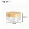 Pote Transparente Personalizado de PET 68 Dentes Pote de Plástico Grau Alimentício Garrafa Plástica de Grande Capacidade Pote para Embalagem de Lanches Garrafa de Boca Larga