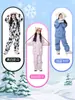 Macacões de Esqui Infantis para Meninos e Meninas, Macacões Impermeáveis e Quentes para Crianças Maiores, Novo Equipamento Profissional de Snowboard para o Nordeste