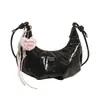 Bolsa Transversal Ombro Croissant Versátil Bolsa Dumpling Moda de Alta Qualidade Pequena Bolsa Feminina 2025 Nova Versátil