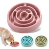 Comedero para Perros Transfronterizo, Protección del Cuello, Antiderrames, Anti-Atragantamiento, Plato para Perros Redondo de Comida Lenta, Suministros para Mascotas, Amazon