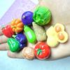 Accesorios de resina de verduras en miniatura para simulación, cuerda para el pelo DIY, pinza para el pelo, funda para teléfono móvil, colgante para taza de agua, materiales decorativos al por mayor
