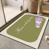 2026 Tejido de Tecnología Fresca Alfombra Suave para Piso Alfombra Baño Tocador Entrada Absorbente de Agua Antideslizante Felpudo