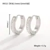 Brincos de Zircônia Simples e de Alta Qualidade, Diamantes Cintilantes, Brincos Deslumbrantes de Aço Titânio, Brincos Geométricos Versáteis, Hip-Hop High Street