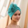 Amazon Aliexpress Comercio Exterior Nuevo Modelo Capa Espacial Flor Pegajosa Sombrero de Sandía Pañuelo para la Cabeza Sombrero Africano Venta Directa de Fábrica