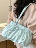 Bolso de Axila de Nicho Transfronterizo para Mujer Bolso de Hombro Único 2026 Nuevo Bolso Cruzado Fruncido Estampado de Lunares Bolso para Viajar