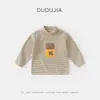 Camiseta de manga larga para bebé Dudu, diseño de dibujos animados de otoño, camiseta interior para niños, colección de otoño, top para niñas, ropa para niños