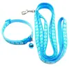 Huella Perro y Gato Correa Mascota Pequeña Correa Collar Set Cuerda para Pasear Perro Teddy Gatito Correa