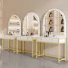 Mesa de maquiagem profissional com luzes para estúdios fotográficos, lojas de vestidos e casamentos, salões de beleza e estúdios de maquiagem