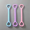 Banda de Resistencia en Forma de 8 para Mujeres, Ejercicio de Espalda y Hombro, Correa de Estiramiento para Yoga en Casa, Cuerda Elástica de Silicona para la Espalda