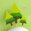 Decoração de bolo Casa com cerca Cogumelo conjunto inserção de cartão Carro de desenho animado Menino Menina Bolo de aniversário Plug-in