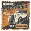 Imanes para Refrigerador de Coche Estilo Americano Retro Personalizados, Decoraciones de Refrigerador de Moda, Imanes de Refrigerador Magnéticos Suaves de Cristal Cuadrado con Letras en Inglés