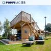 Tienda de Casa de Madera Fábrica Personalizada Camping en el Bosque Original Ecológico Lujo Ligero Triángulo Loft Tienda Cabaña Homestay