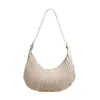 Bolso Bandolera Pequeño con Rayas Plisadas Elegante de Exportación Transfronteriza para Mujer 2025 Bolso de Hombro Simple de Moda para Mujer