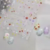 Pegatinas Tomoni para Uñas con Relieve DIY Populares Estilo Fresco de Primavera Pegatinas para Uñas Coloridas Decoraciones Florales para Uñas