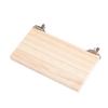 Juguete para loro plataforma de madera maciza accesorios para jaula de pájaros suministros para pájaros plataforma para saltar hámster trampolín fijo plataforma piel de tigre