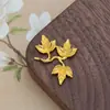 Ramas Adornadas con Hojas de Arce de Tres Hojas, Estilo Aleación Vintage DIY Hecho a Mano Clásico Pasador y Accesorios para Adorno de Cabello