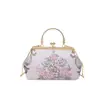 Bolsa de Boquilla Bordada Retro Estilo Chino Transfronteriza Flor Pequeña Textura Versátil Bolso de Hombro Cruzado Nuevo Bolso de Mano Estilo Chino para Mujer