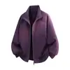Moda Masculina Casual Nova Primavera e Outono Jaqueta Bomber Gola Alta Casal Roupa Externa Masculina Solta Top