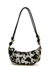 Bolso Transfronterizo Estampado de Vaca para Mujer, Gran Capacidad, Nuevo 2026 Otoño e Invierno Nicho Casual Hombro Cruzado Viajero Bolso Dumpling