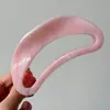 Pinza para el Cabello Grande con Forma de Media Luna Mármol Estilo Europeo y Americano para Recogido en la Parte Posterior de la Cabeza, Accesorio para el Cabello Pinza Tiburón Mármol