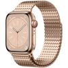 Para applewatch s987se correa cadena de dominó metal magnético acero inoxidable correa de apple