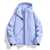 Chaqueta deportiva de exterior tres en uno desmontable, cortavientos e impermeable, personalizada con logotipo de empresa, para hombre