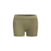 Shorts Boxer Esportivo Feminino Sem Costura de Cintura Média Cor Lisa Controle de Barriga Levanta Bumbum Temu Shein Europeu e Americano Transfronteiriço