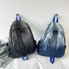 Mochila de Mezclilla Lavada con Degradado 2026 para Mujer Estilo Retro Americano Gran Capacidad Mochila Escolar para Estudiantes para Hombre Mochila de Moda