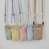 54113 Bolso para Teléfono Celular con Estampado de Cuadros Bolsa para Guardar Artículos Varios Paseo Llaveros Portamonedas Portatarjetas Bolso Pequeño de Tela de Mano Bolso para Teléfono Celular