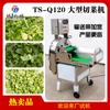 Acero inoxidable 304 cortador de verduras automático grande sección de corte de verduras picadora tamaño de corte ajustable