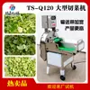 Máquina de Fatiar e Picar Frutas e Legumes para Cantinas, Máquina Multifuncional de Cortar Legumes, Máquina Comercial Totalmente Automática para Cortar Cebola, Alho-poró e Chucrute
