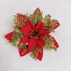 Adornos navideños, polvo dorado, flores navideñas, corona de ratán, decoración de flores para puertas y ventanas, decoración floral navideña, suministro transfronterizo