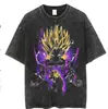 Berserk Jujutsu Kaisen Anime Japonês Retro Lavado Camiseta de Manga Curta Tendência