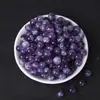 Cuentas Sueltas de Cristal Morado Natural Morado Lavanda Soñador Pulseras Hechas a Mano para DIY Juguetes de Madera de Wengué Cuentas Espaciadoras Multitamaño