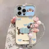 Adequado para Transformação Instantânea em Apple 18 Pro Max Dachshund Bordado Desenho de Linha Filhote Pulseira Capa de Celular iPhone Personalização