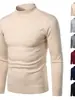 Suéter de punto de cuello alto medio transfronterizo Camisa base para hombre Moda para hombre Otoño e Invierno Estilo de pareja Prendas de punto Tejido