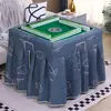 Cubierta ignífuga cubierta calefactora mantel para máquina de mahjong cubierta acolchada de terciopelo con hilo cubierta ignífuga