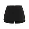 Traje Falso de Duas Peças Doce e Picante que Valoriza a Figura, com Calça e Saia que Moldam o Quadril, Calça Saia Meia-Calça Sexy de Cintura Baixa para Levantar o Bumbum e Afinar a Silhueta